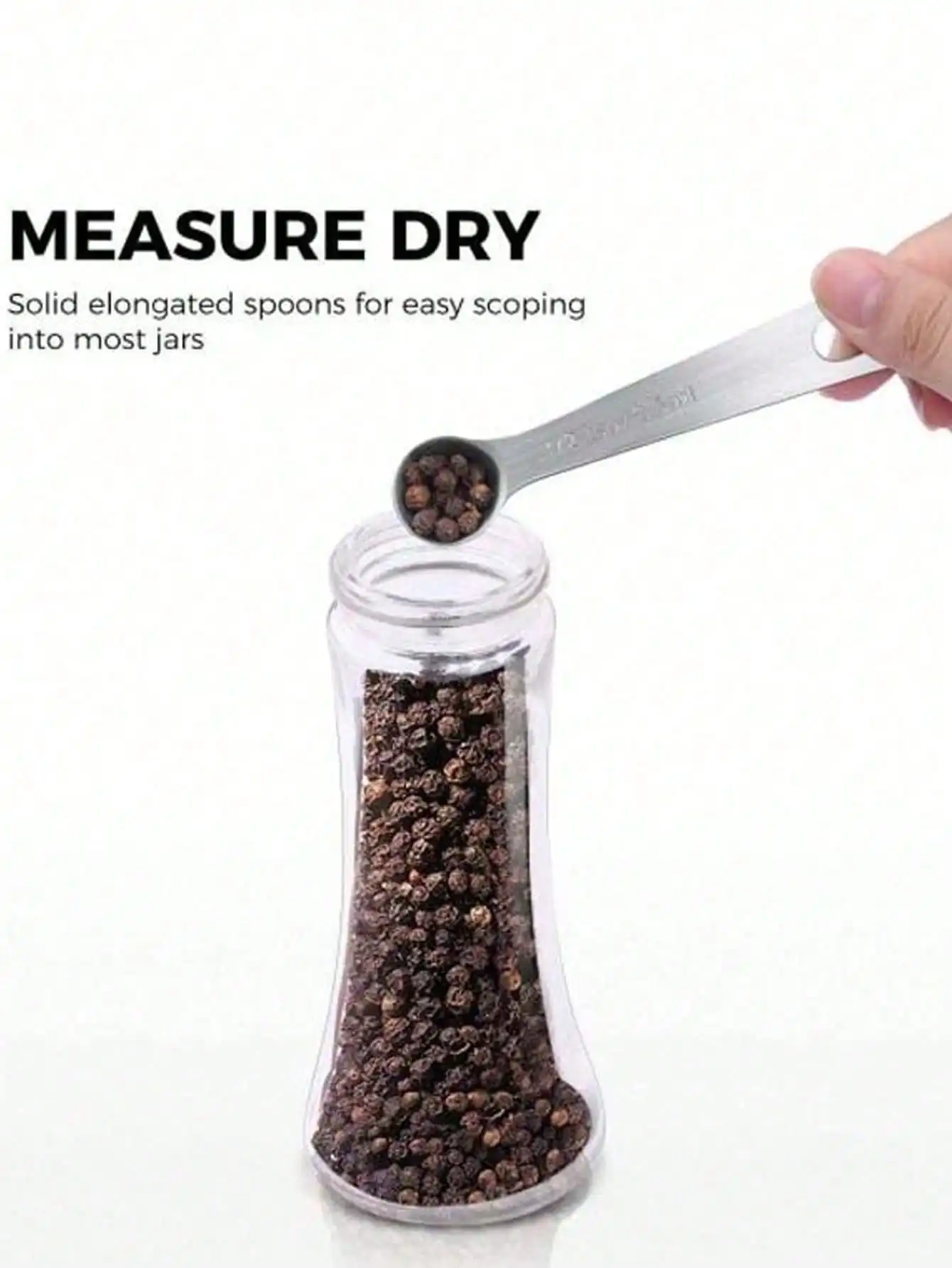 

6-Piece Set of Stainless Steel Measuring Spoons, Coffee Measuring Spoons, 2G/3G Powder Measuring Spoons, Salt Control Spoons, Milk Powder, Coffee Bean Measuring Spoons, Kitchen Seasoning/Spice Measuring Spoons