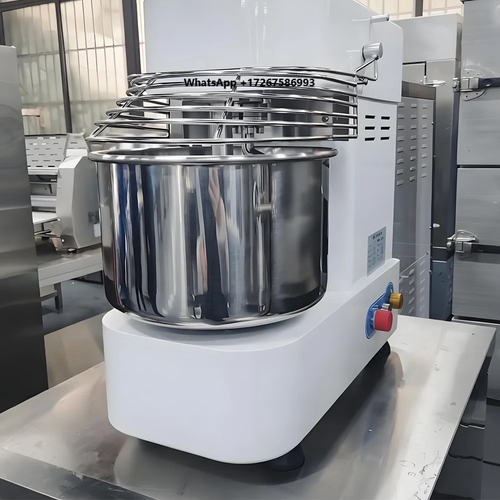 Factory Direct Supply New Automatic Spiral Double Speed Double Motion Dough Kneader Timing Function Commercial Bakery Flour Milk