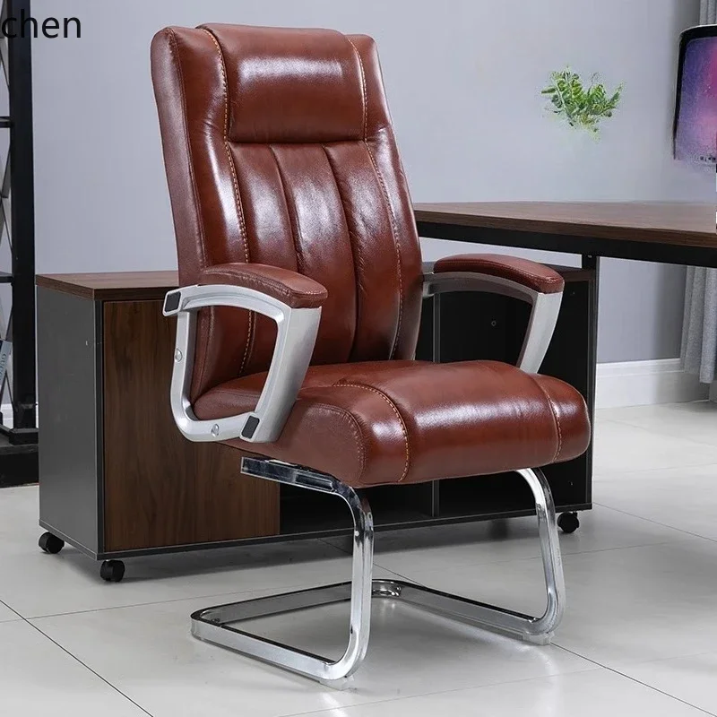 

D18- bow computer home boss chair leather office rotatable seat comfortable and simple