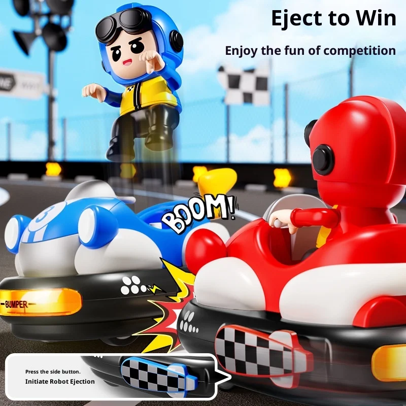 2-Player Remote Control Bumper Karts - Drift Racing Car Toy Set for Kids, Parent-Child Interactive Battle, Best Gift