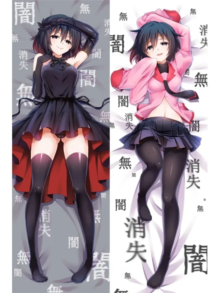 DIY Anime Dakimakura Decorative Pillow Case Bakemonogatari Hitagi Tsubasa Oshino Hugging Body Pillow Cover Double-sided Print