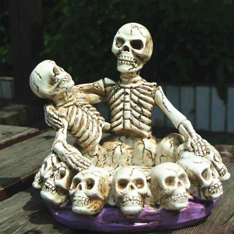 

Пепельница из смолы с черепом — креативный декор ужасов на Хэллоуин для автомобиля/домашнего стола (WJ42204)