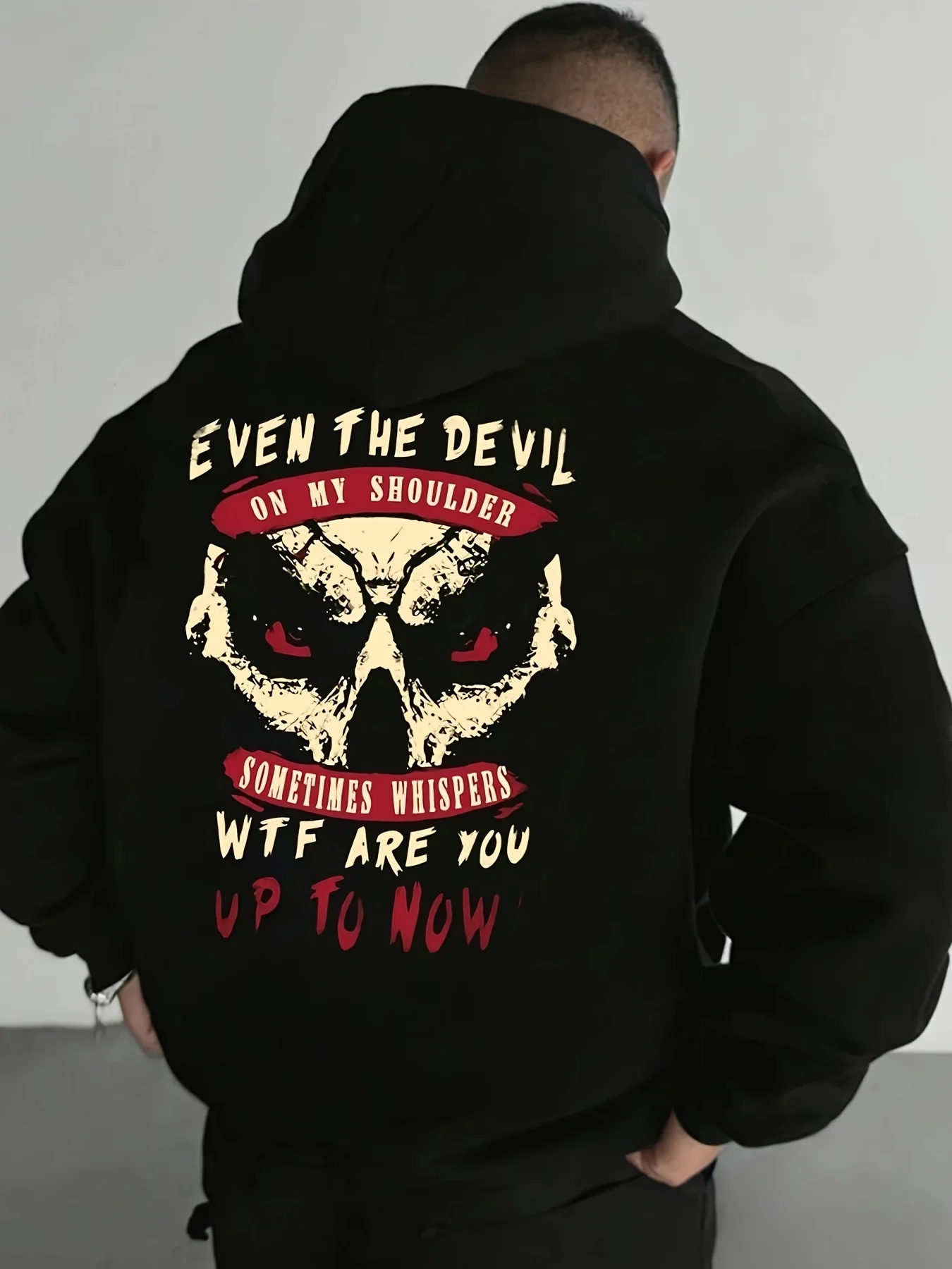 26th model of new autumn-winter letter-printed hooded sweatshirt - casual, loose-fitting, warm and sporty clothing