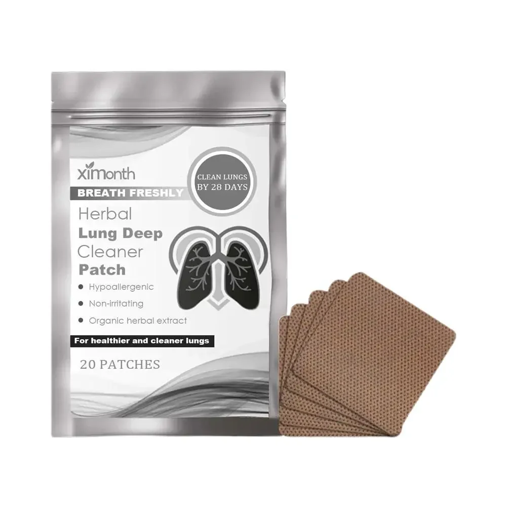 20pcs Herbal Lung Deep Cleanser Patch Relieve Physical Fatigue Effectively Reduce Body Discomfort Health Care Patches