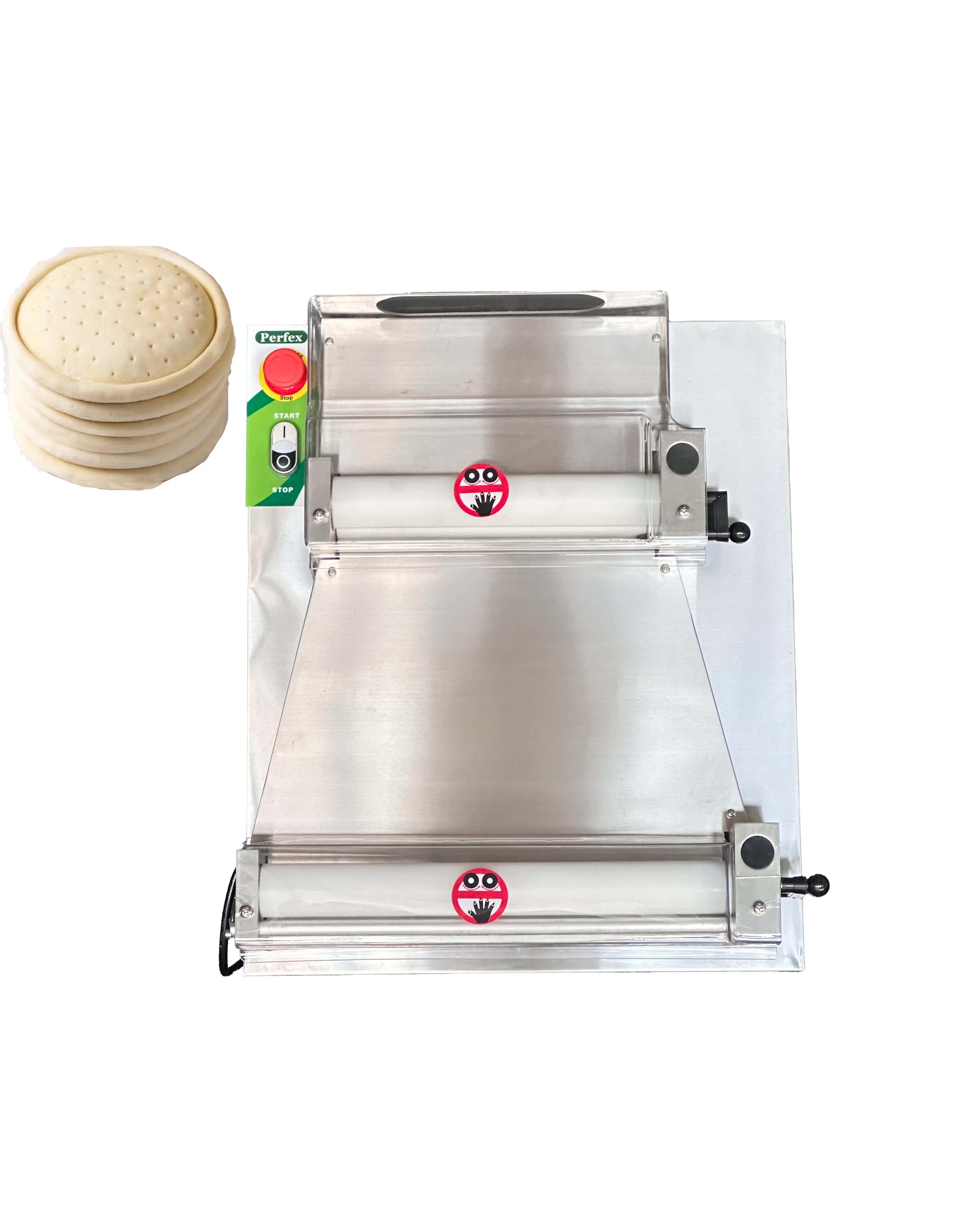 

Pizza Dough Sheeter rolling machine manual pizza divider rounder dough press maker bakery use industrial dough mixer