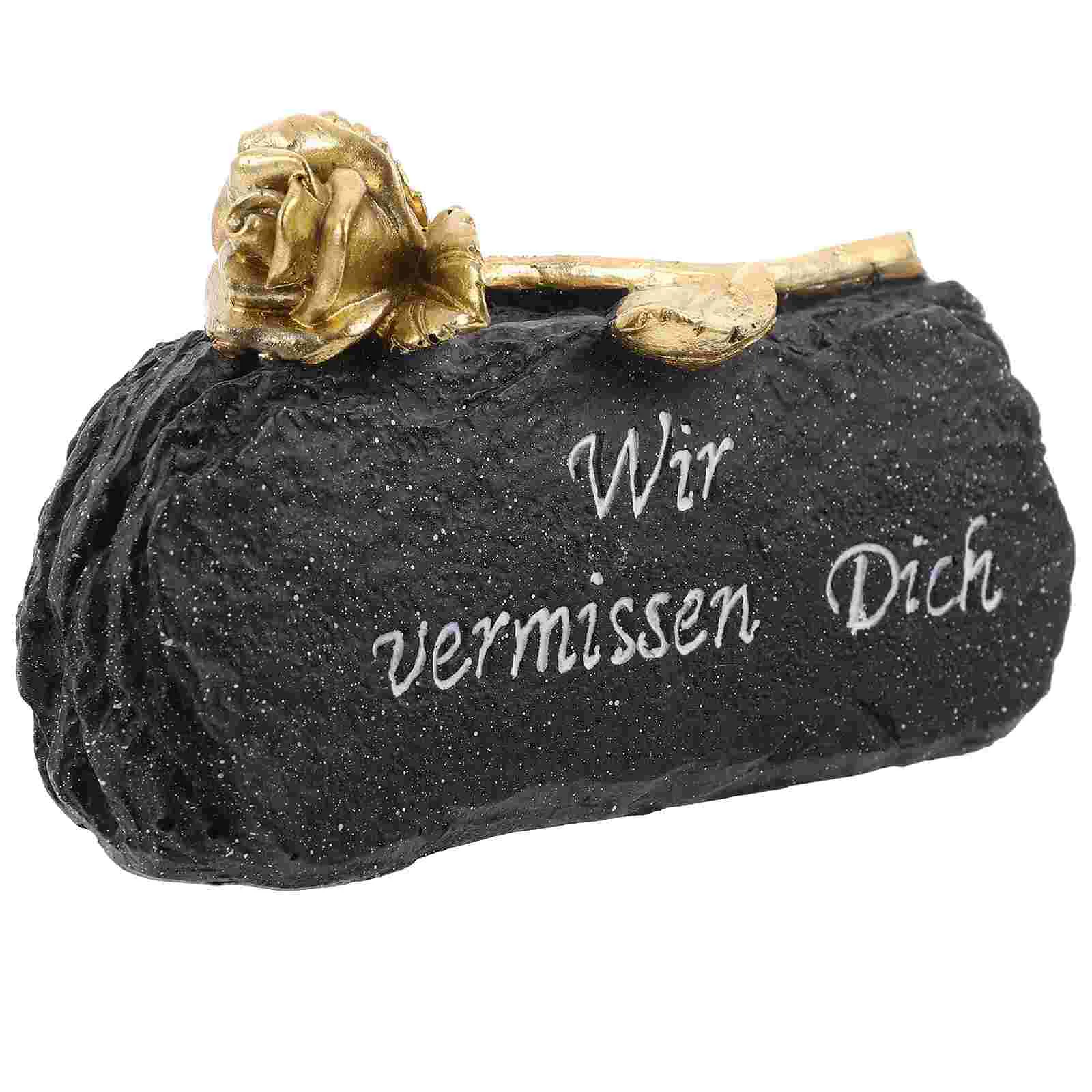 Halloween Ritual Props Delicate Deceased Tombstone Resin Craft Memorial Decorations
