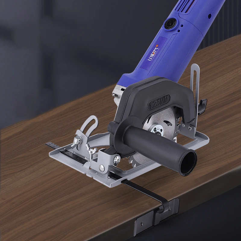 Quick Install Cutting Machine Slotting Base 45° Adjustable Cutting Depth Positioning Bracket For 100/115/125mm Angle Grinder