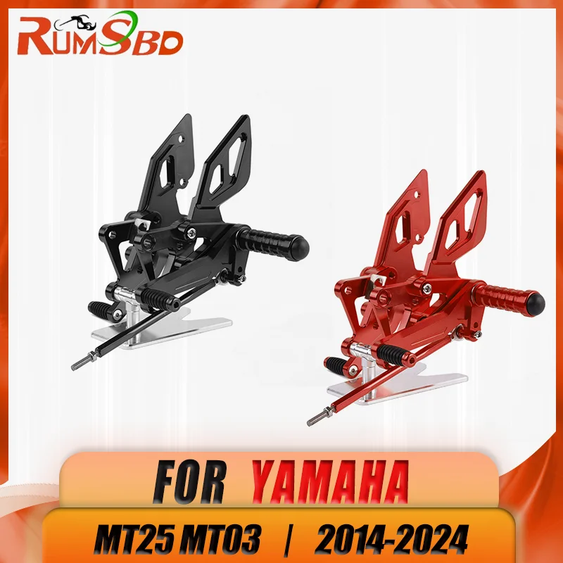 

for Yamaha MT03 MT25 Rearset Footrest Adjustable Footpegs Footrest for Yamaha YZF R25 R3 Rearset Footpegs 2014-2024