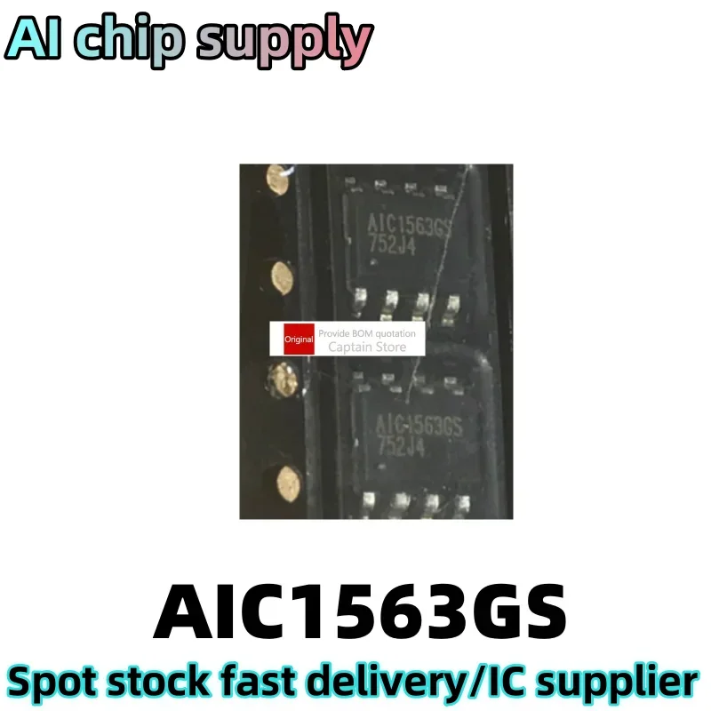 5PCS  AIC1563 AIC1563GS AIC1563GSTR SOP8 Packaging