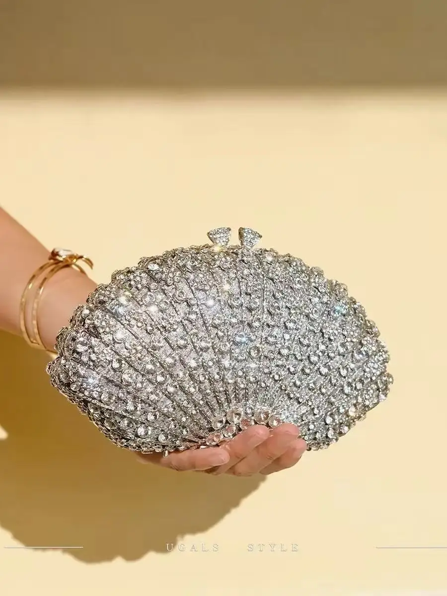 

Клатч с кристаллами и стразами, роскошная блестящая вечерняя сумочка, модная изысканная женская сумка для свадьбы, вечеринки, банкета
