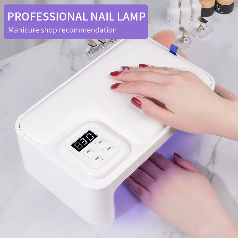 Nail Lamp - Uv Led Manicure Equipment Gel Drying Curing Press-On Prototyping Foldable Hand Pillow Arm Rest Cushion Uv Lamp