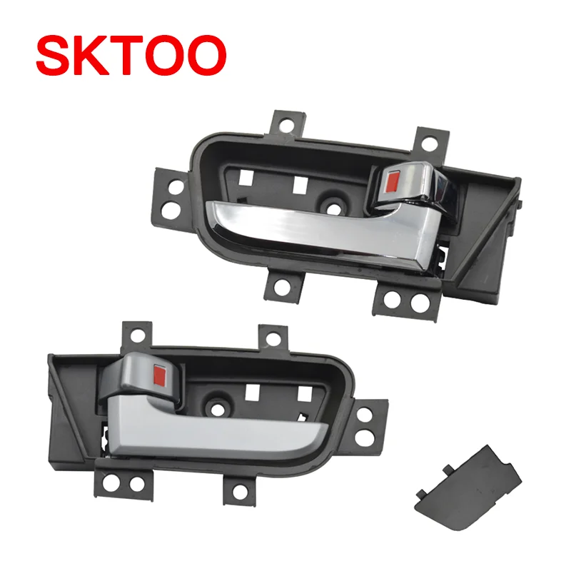 SKTOO for Chery E5 Door Handle Inside Buckle Hand Electroplating Style Front Rear Left  Right