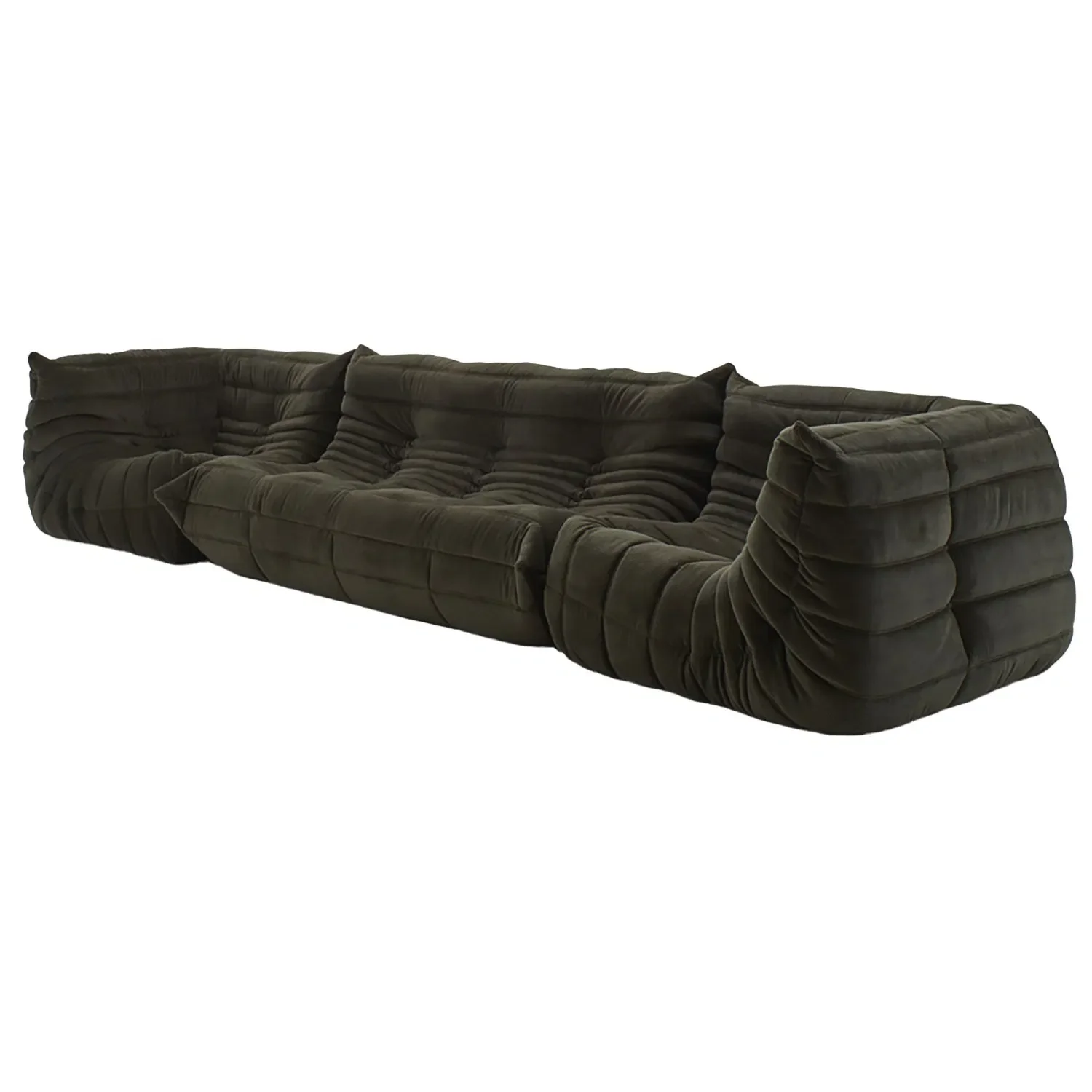 

#Contemporary Coastal Modern Gray Linen Sofa Lightweight Compact Compressed Convertible Design for Living Rooms Gyms Upholstered