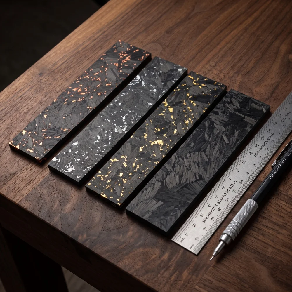 Multi‑Style Carbon Fiber Resin Filler Handle Patch Sheets for DIY Making - 1 Piece