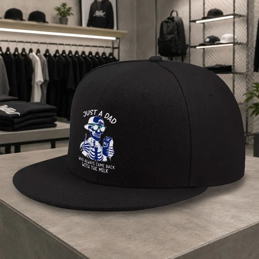 Neue Baseballkappe mit Totenkopf-Print, lustig, unisex, vielseitig, mit flachem Schirm, Hip-Hop-Kappe, Entenschnabel-Kappe, geeignet für kurze Ausflüge, den täglichen Gebrauch zu Hause und unterwegs