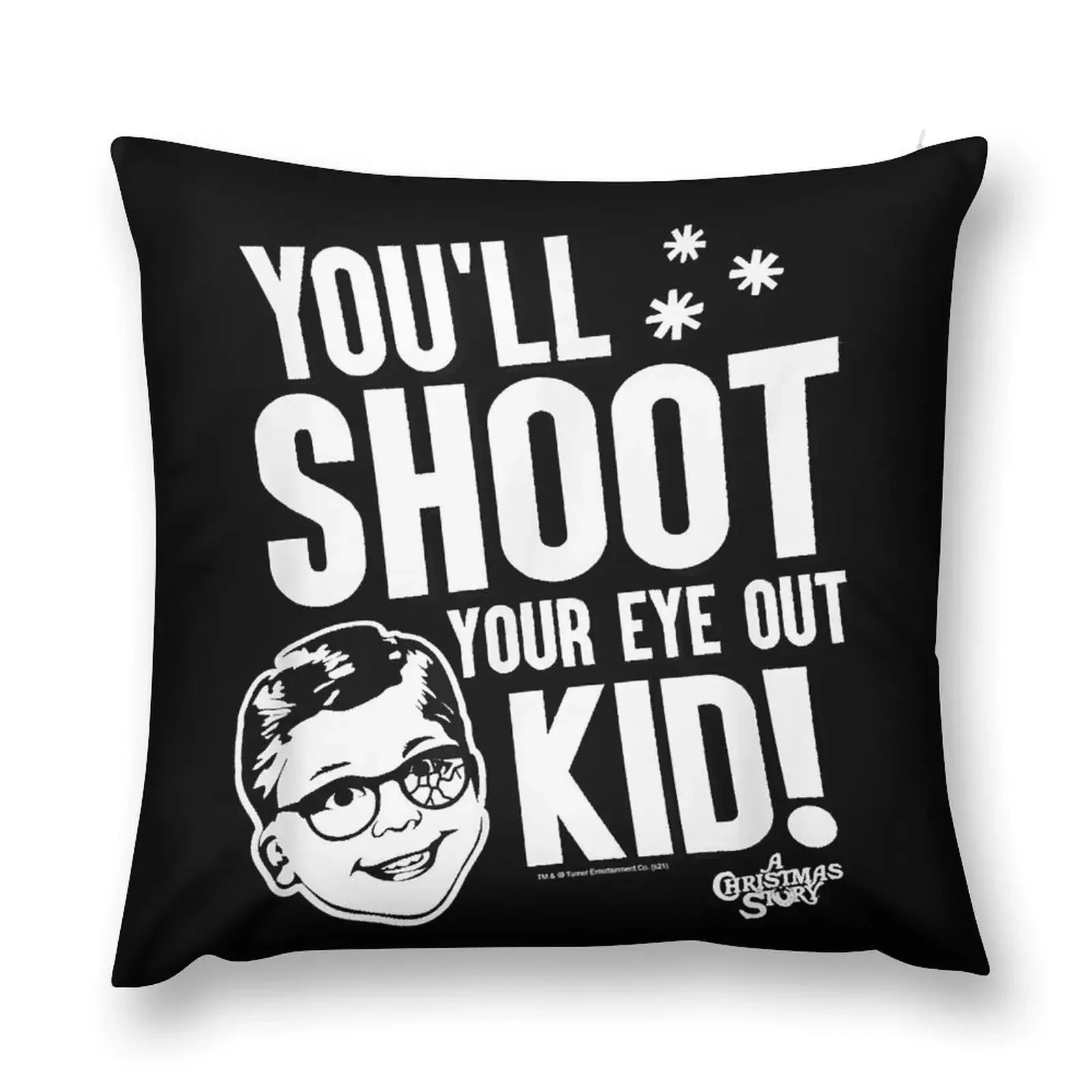 A Christmas Story You'll Shoot Your Eye Out Kid Throw Pillow Cushions Pillows Aesthetic Pillowcase Cushion pillow