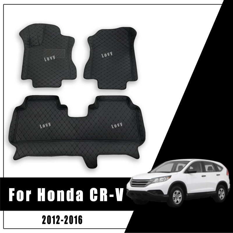 Car Floor Mats For Honda CR-V CRV 2012 2013 2014 2015 2016 Custom Carpets Rugs Auto Interior Accessories Replacement Parts Cover