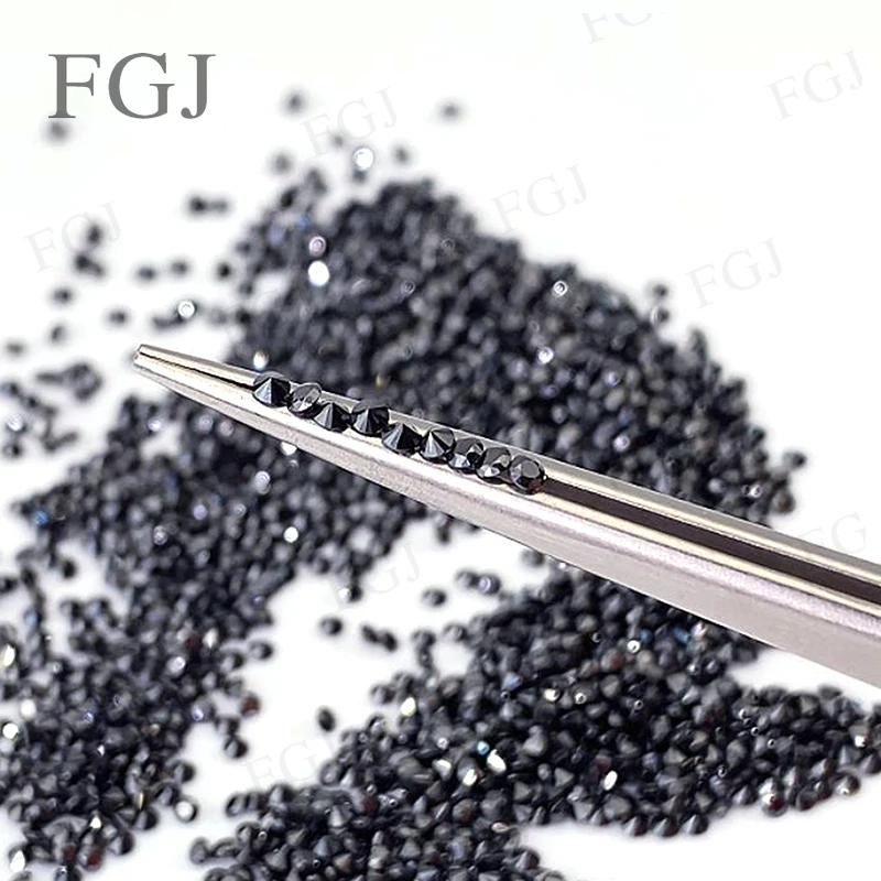 

Factory Price Best Loose Moissanite 0.7~20mm Black Color Round Shape Excellent Cut Lab Grown Gemstone Diamonds Stone Beads