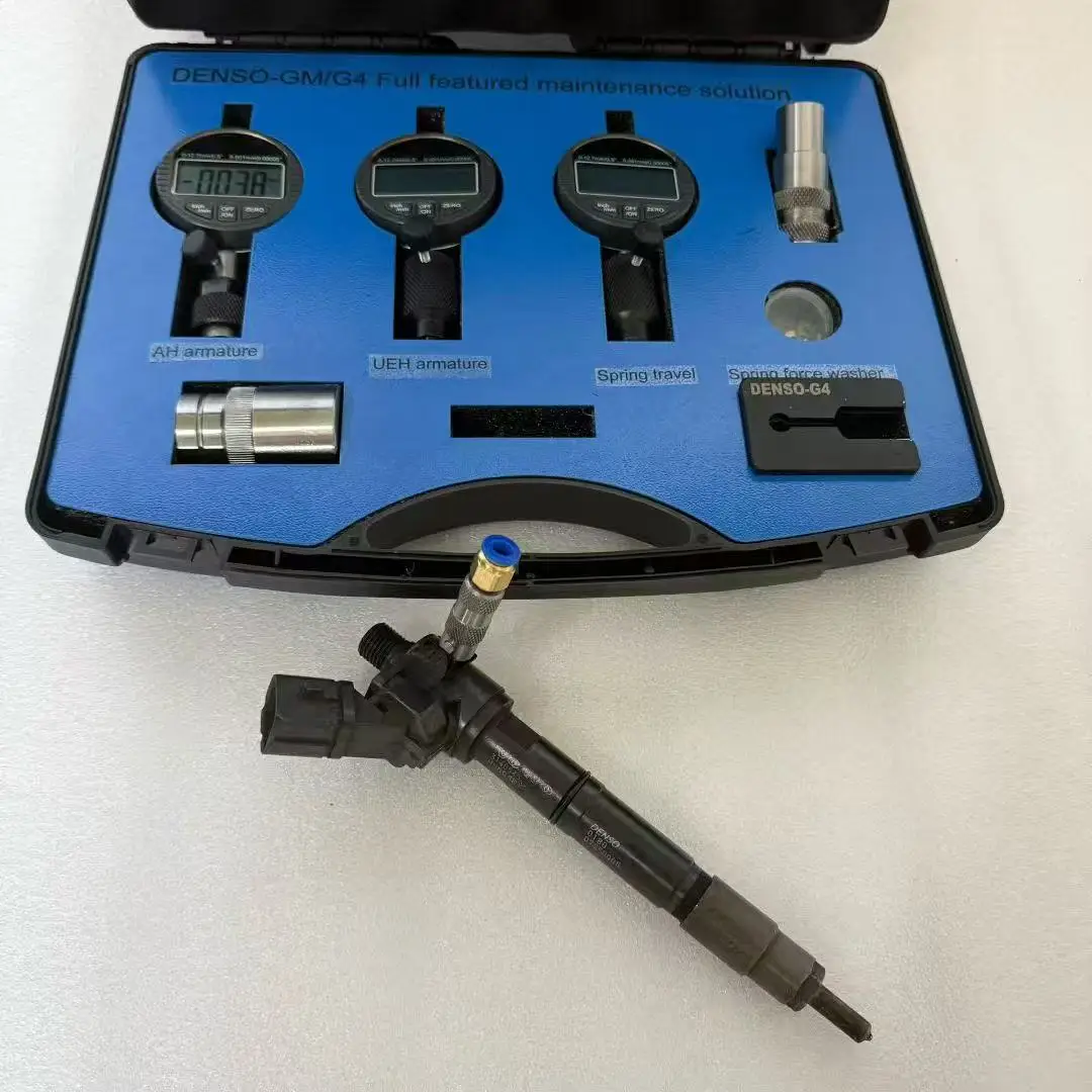 GM G4 Diesel Common Rail Injector Repair Tool AH UEH Armature Lift Stroke Spring Travel Measuring Base Seat Washer for Denso