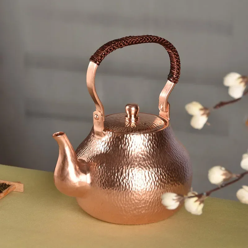 Teapot Large Teapot Set Japanese Copper Coffee Pots Vintage Tea Pot Set Handmade Water Jug Metal Kung Fu Tea Set Gift 1300ML