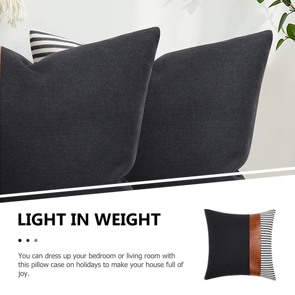 

Decorative Pillow Cover 18X18 Inch Spliced Print Throw Pillowcase For Sofa Bed Home Decor Cushion Cover Replacement