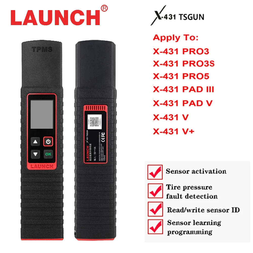 

LAUNCH X431 TSGUN TPMS Car Tire Pressure Inspection Tool Sensor Activation Programming Learning Diagnosis with X431 V/V+/PRO3