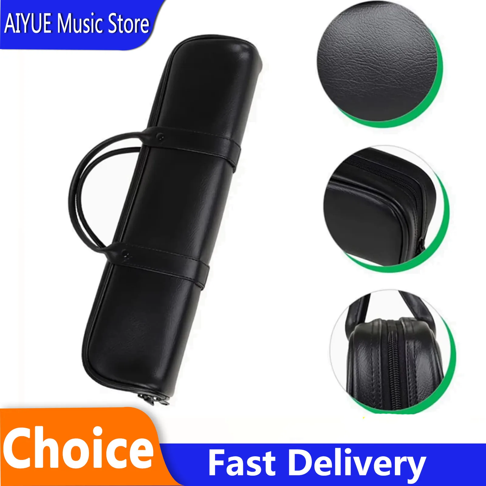 SLADE 16 Hole Flute Box Bag Portable Leather Bag Box Flute Hard Shell Storage Cover For Flute Woodwind Instrument Parts