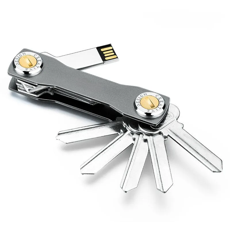 Organizador de llaves inteligente de aluminio para hombre y mujer, cartera creativa de viaje, 100%