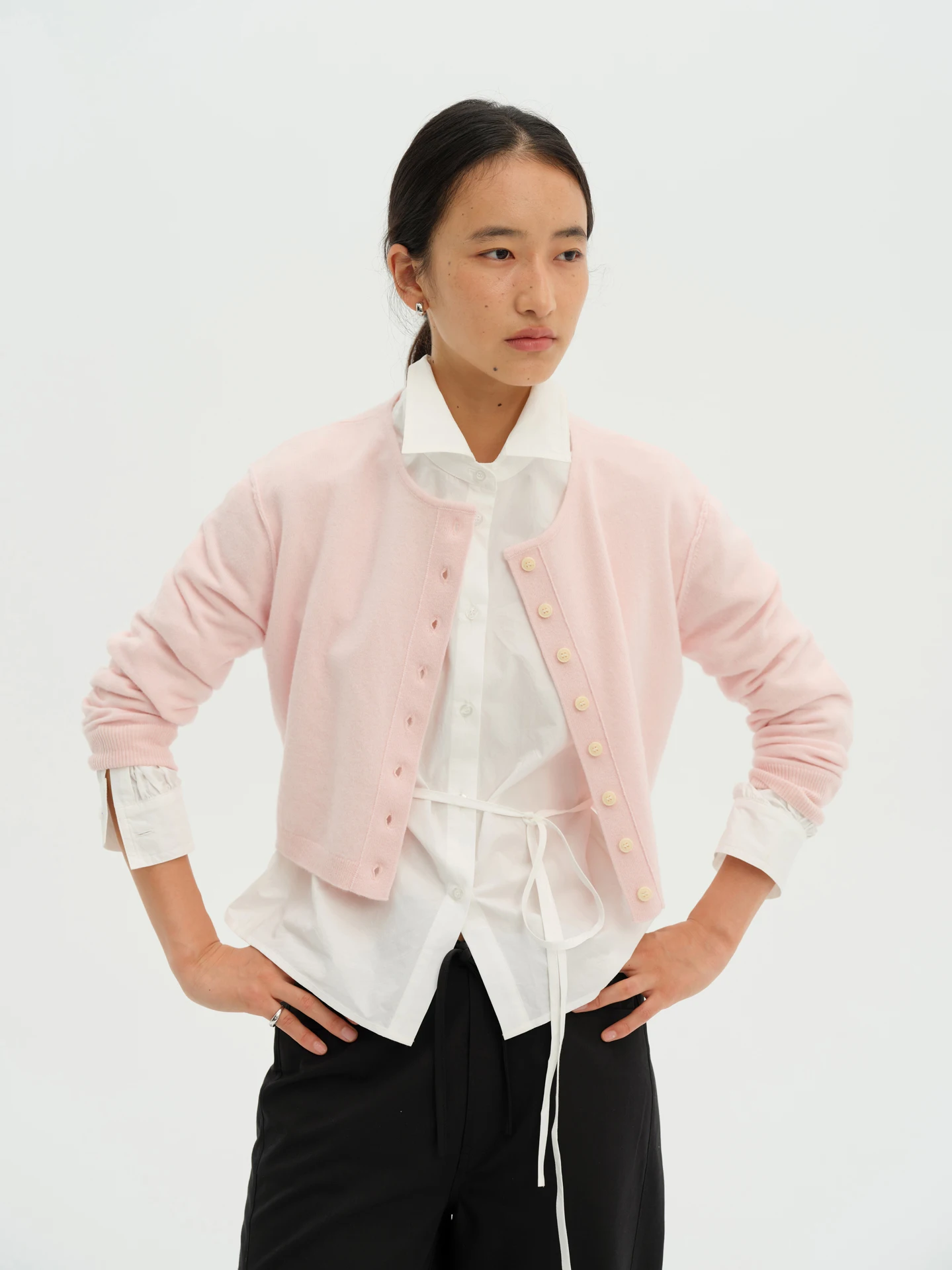 

TheBestDay, осенний красивый кардиган, шерстяной вязаный свитер, круглый пуговицы, Ne ort Sle, женская мода, простой дизайн