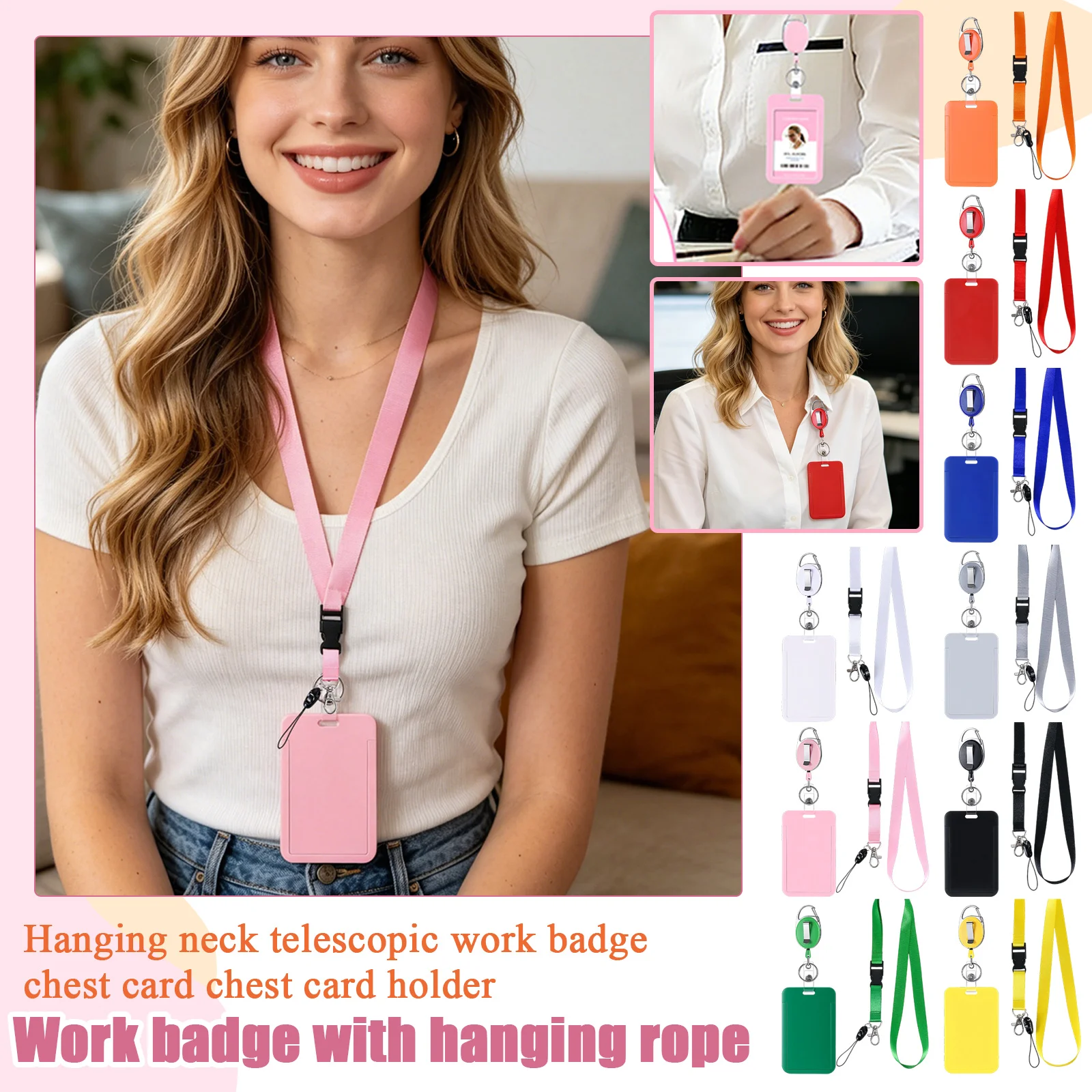 Hanging Neck Badge Holder Offi - Lanyard Badge Holder review and price