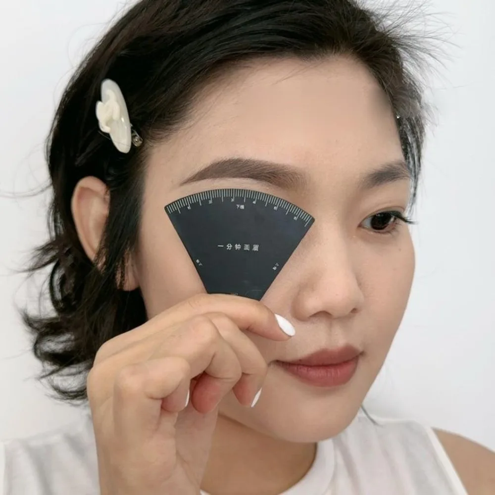 Neue langlebige Augenbrauenformungsschablone, der Metall formt, Instant-Brauenformer, tragbares Make-up, Zeichnungsanleitung, Lineal, Geschenk
