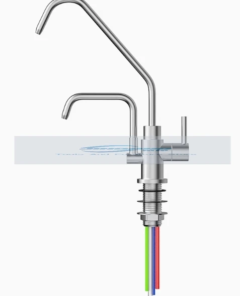 304 Stainless Steel Alkaline/Acid 2 Way Ionizer Tap for Kitchen Alkaline Faucet Tap Water Alkalizer and Ionizer