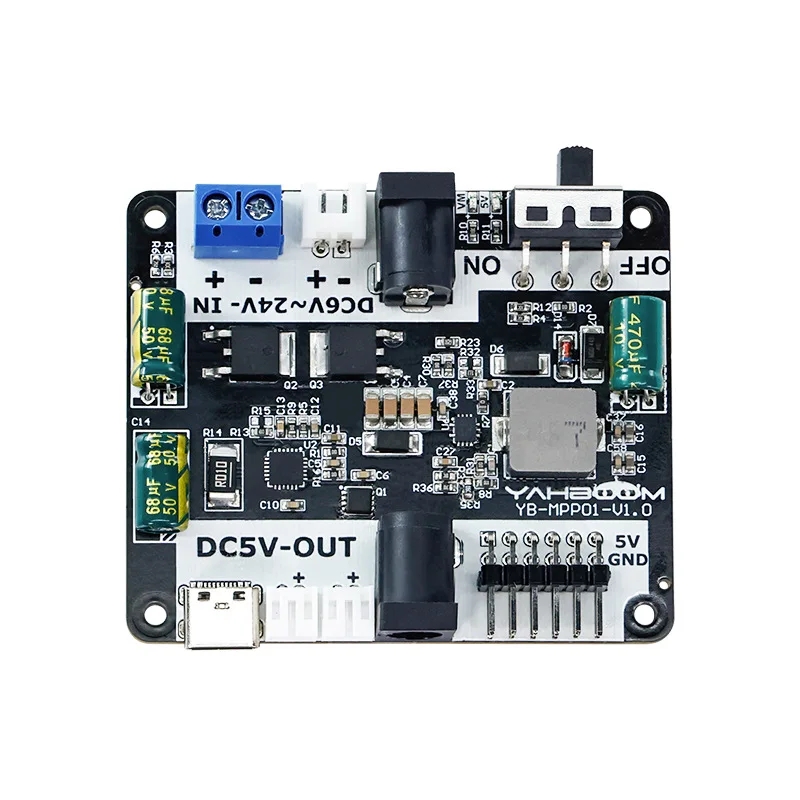 Robot step-down and regulated power supply expansion board, trolley development board, Type-C power supply adapter module