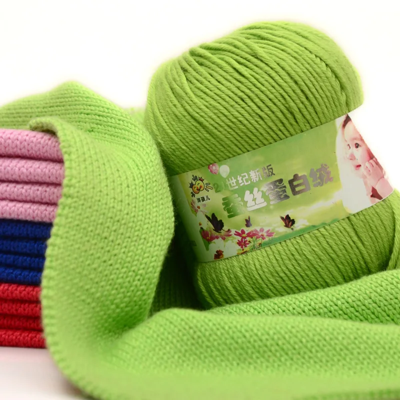 50g/palla 132 metri Baby Cashmere cotone Dot Yarn Soft Warm Lanas per maglieria a mano e panno all\'uncinetto