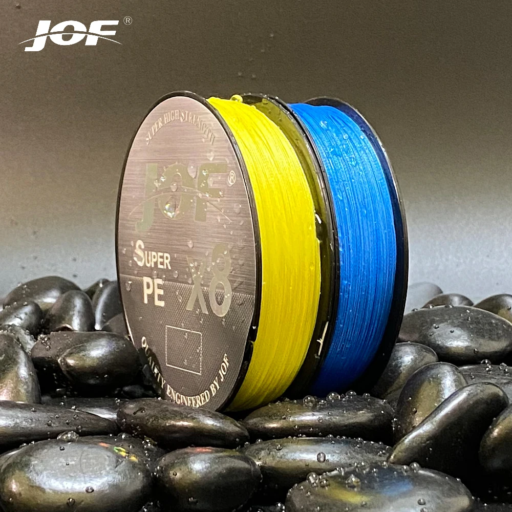 JOF Fishing Line 150m 8 Stands PE Fishing Line Multicolor Super Strong Braided PE Braid Line Tali Pancing Fishing Line 20-100LB