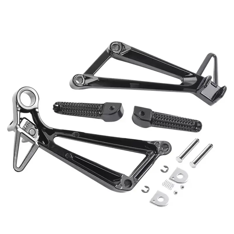 A30F-Motorcycle Aluminum Rear Passenger Foot Peg Footrest Bracket Set Fit For YAMAHA YZF R3 YZF-R3 2015-2024 MT 03 2020-2024