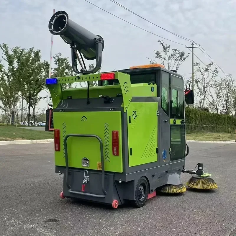 Workshop Road Sanitation Ride-on Industrial Sweeper Electric Sweeper Enclosed Sweeper Commercial Factory