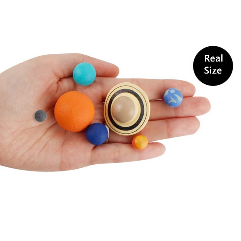 9 Pçs/set Simulação O Sistema Solar Sistema Planeta Cosmico Universo Modelo Figuras Materiais de Ensino Ciência Brinquedos Educativos