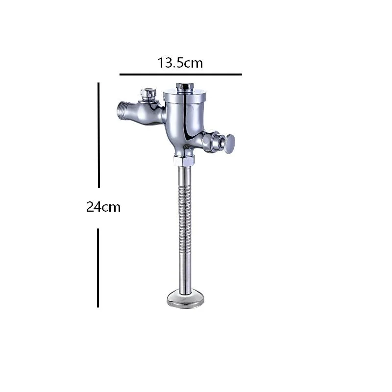 Solid Copper Urinal Flush Valve with Ergonomic Lever and Automatic Delay Function for Consistent Operational Performance