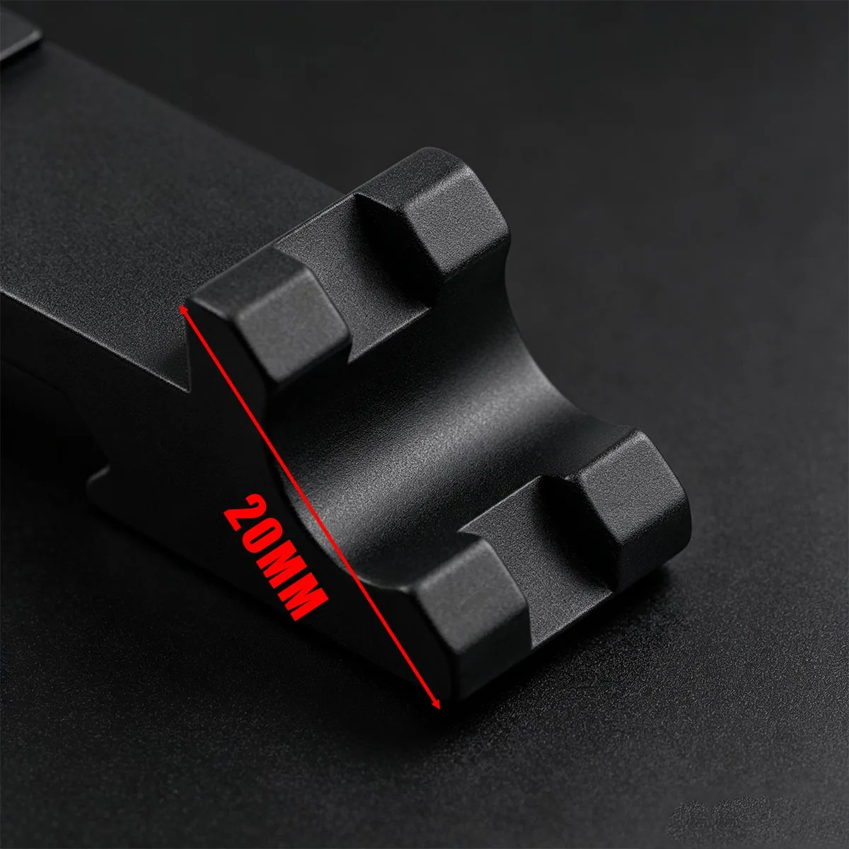 45° Offset Rail Mount For AR15 RM Red Dot Sight Flashlights Scope 20mm Picatinny Rail Weave Adapter 45 Degree Angle Universal view 6