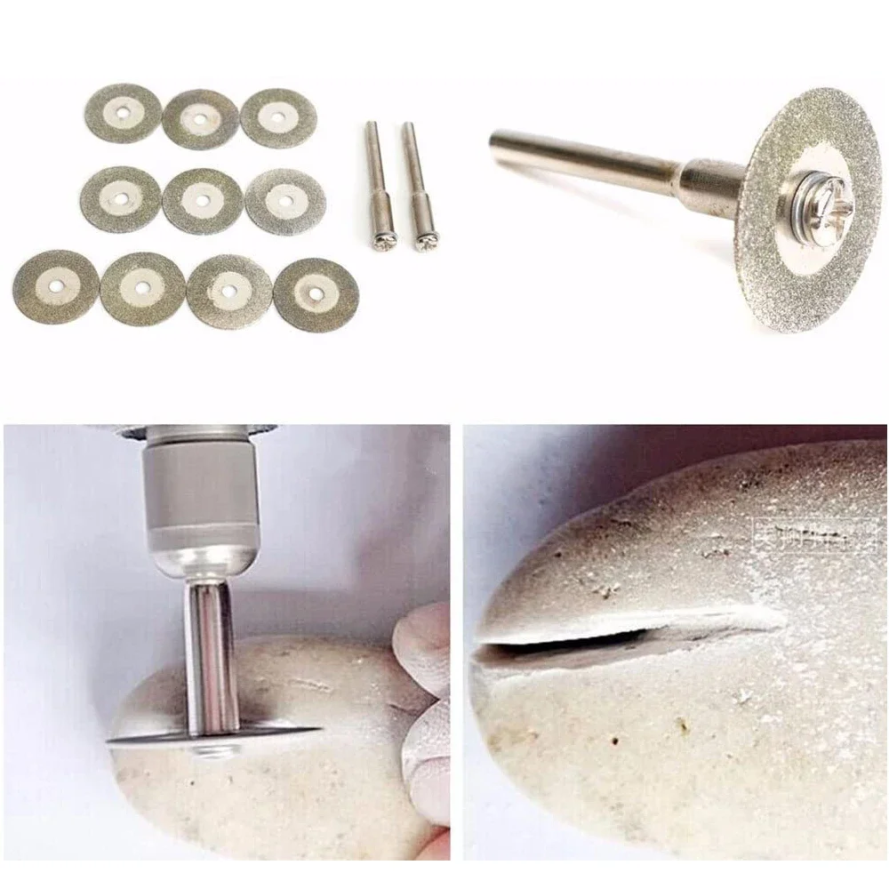 40mm Diamond Cutting Disc Abrasive Tool Coated Rotary Saw Blade Dremel Accessories Cutting Wheel for Metal Stone Woodworking