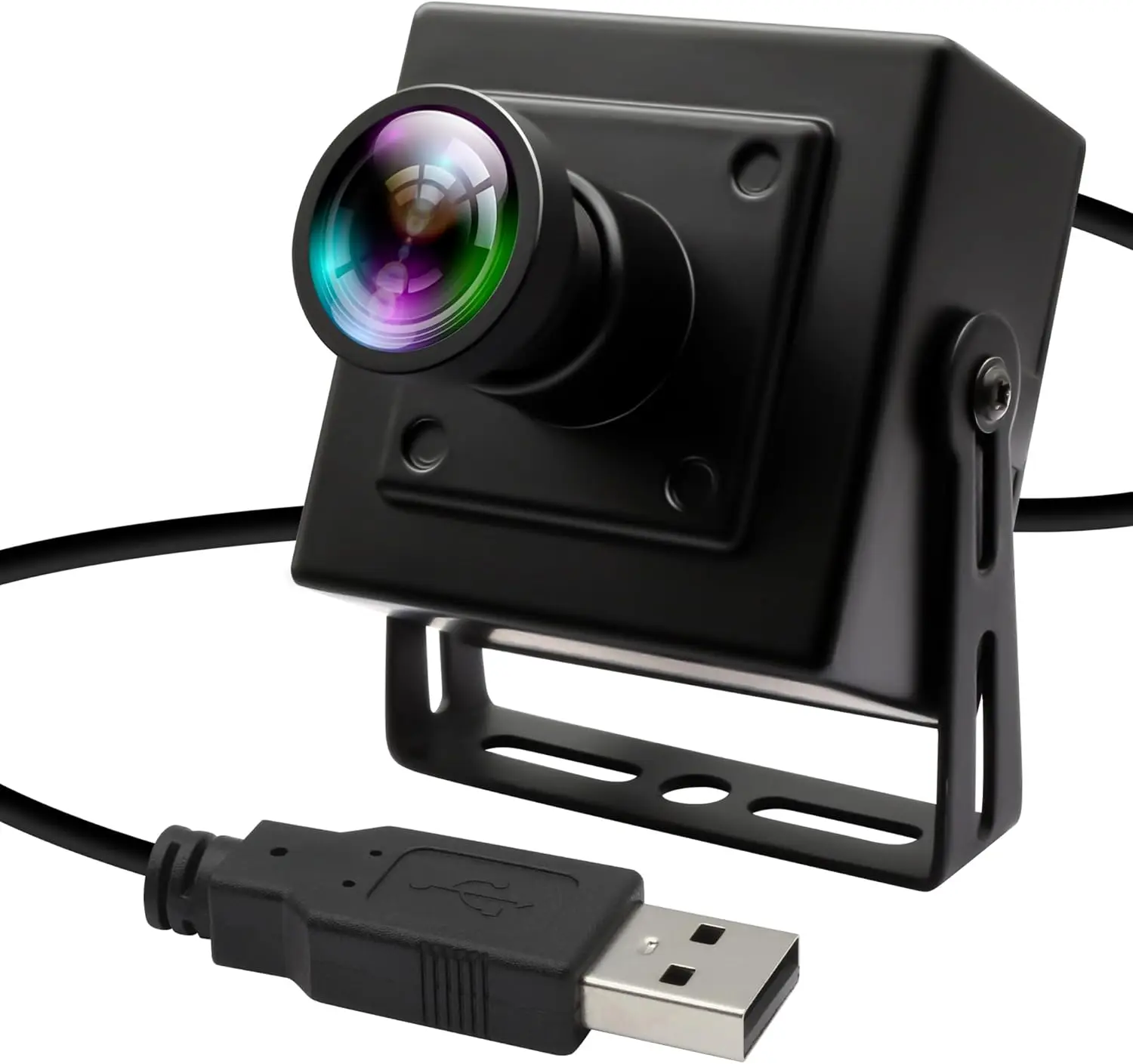 ELP 5MP 50fps Global Shutter USB Camera 1080P 60fps High Speed USB Webcam with Wide Angle No Distortion Lens for Industrial