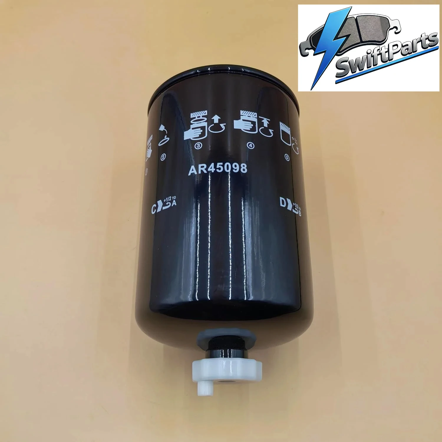 Fuel Filter Spin-On AR45098 for John Deere 404 500 600 700 760 880 3020 4000 4020 5010 5020 Tractor Replaces FF198 6436608 FD180