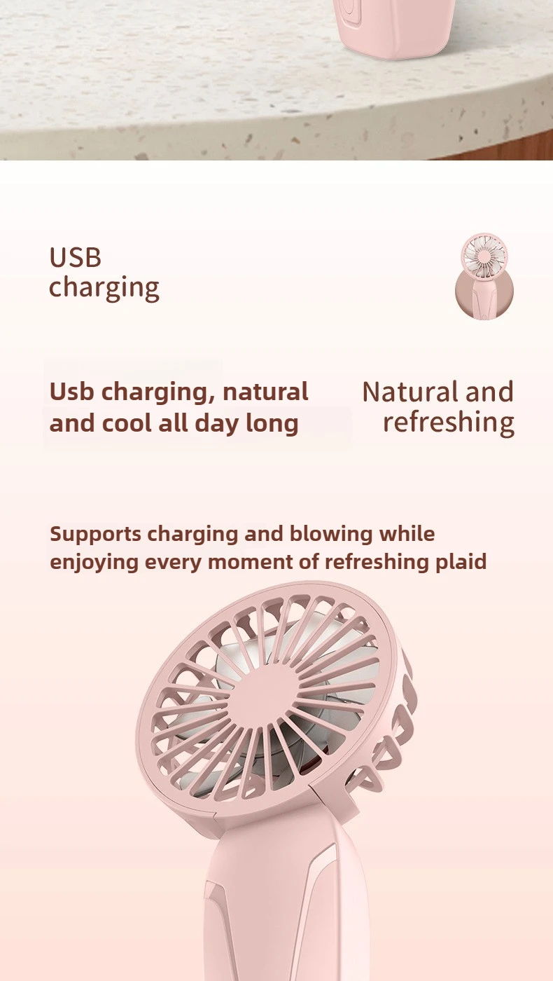 Portable Mini Pocket Fan Usb Rechargeable Handheld Cooling Device_voghion.com