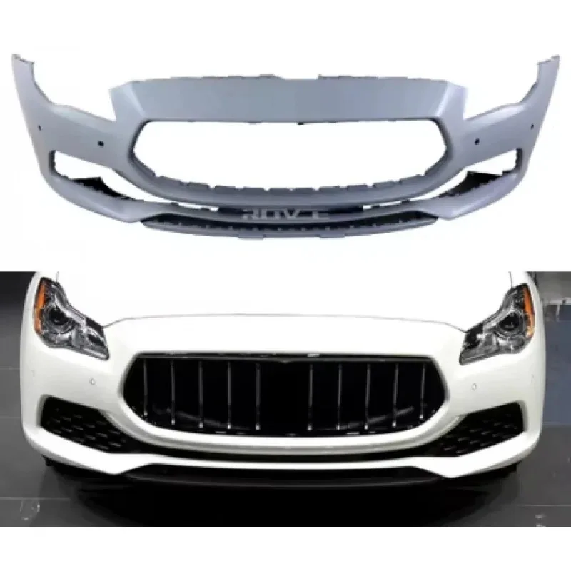 

Auto Upgrade Luxury Front Bumper Grille and Front Lip Body Kit for 2013-2016 Quattroporte
