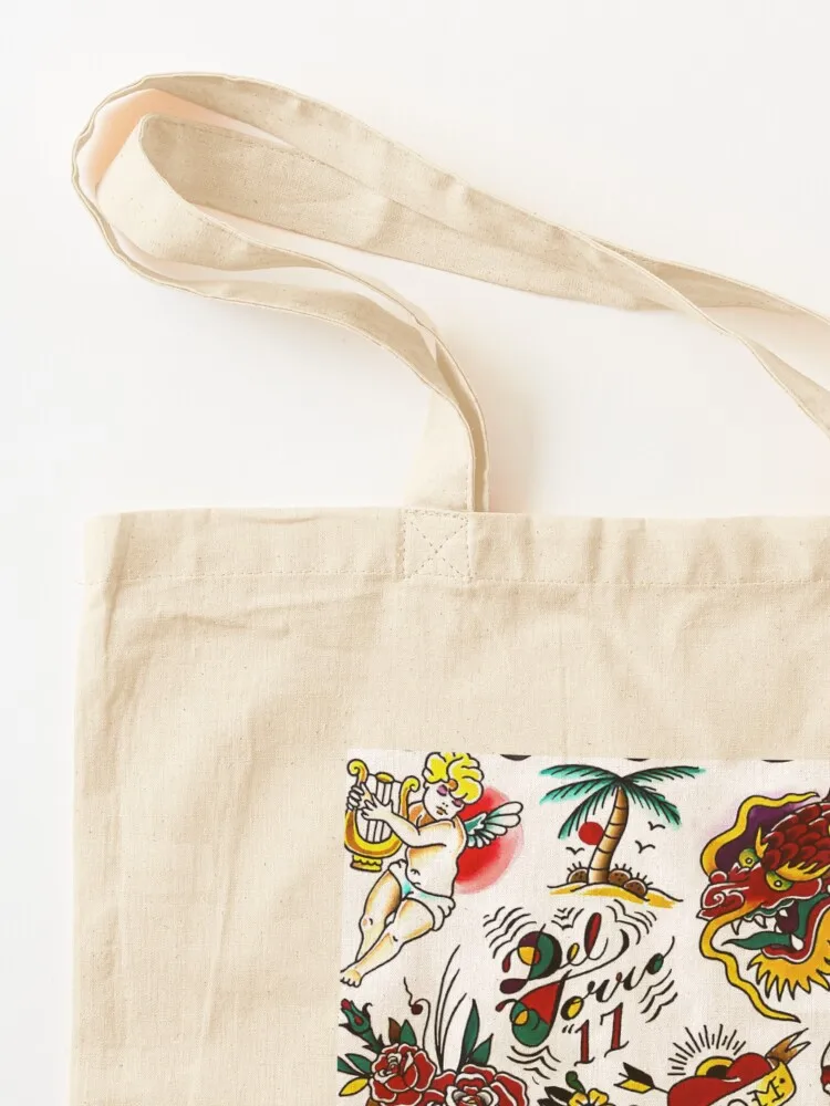 Tattoo Flash Sheet Tote Bag custom fabric bag Handbags Cloth bag female