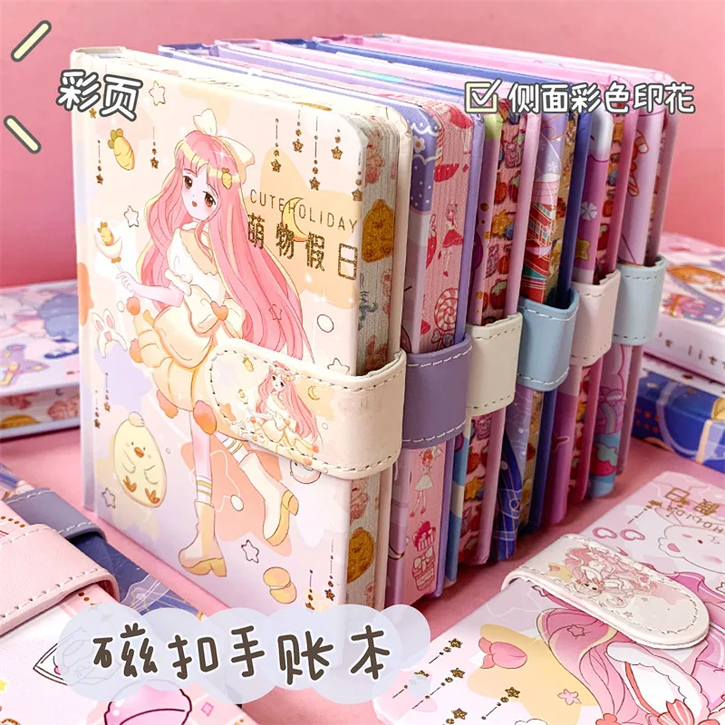 A6:Handheld Book Pink Girl\'s Little Book Instagram High Beauty Girl Handheld Book Birthday Gift Notebooks and Journals