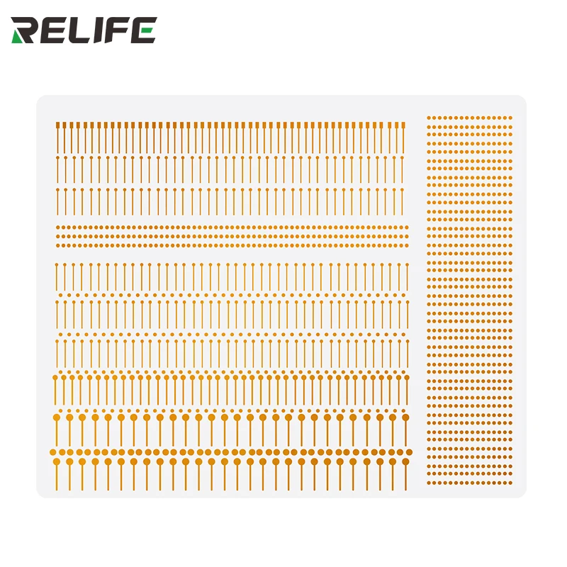 

RELIFE RL-007GA Dot Repairing Solder Lug Spot Soldering Pad for iPhone Welding Board Fly Wire Flywire IC Repair Fix 1400 Dots