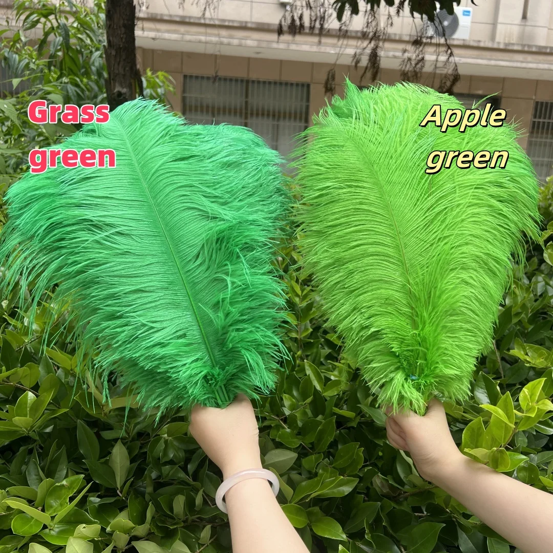 

Wholesale Ostrich feathers 45-50 cm Natural Ostrich Plume Hard Pole for Table Centerpiece Festival Party Wedding Clothing Sewing
