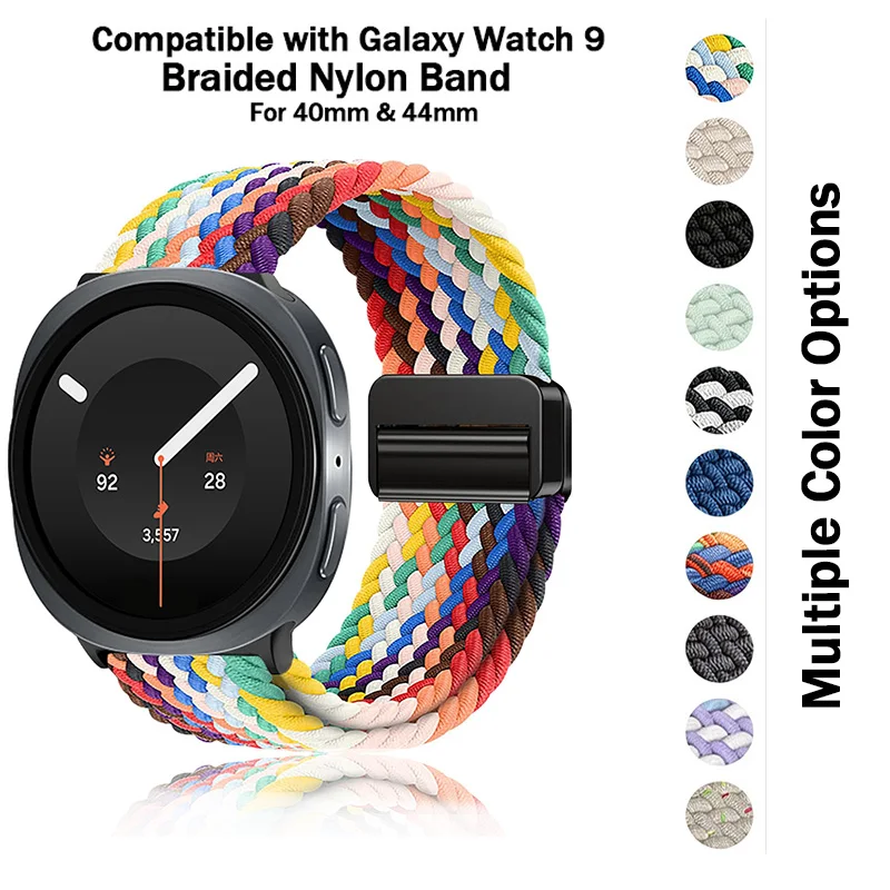 for Samsung Galaxy Watch 8 Brand, Magnetic Buckle Nylon Watch Band, Strong magnetic closure, Quick‑adjust fit, Lightweight